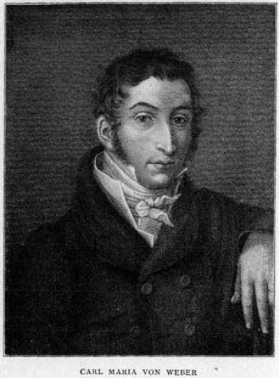 The premiere of Carl Maria von Weber's opera 