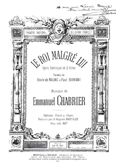 Chabrier's opéra-comique 