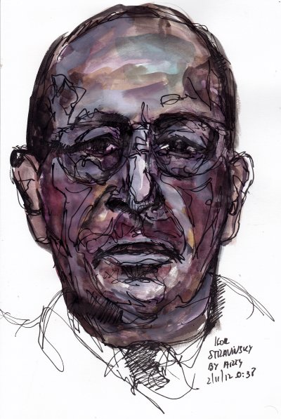 The premiere of Igor Stravinsky's ballet 