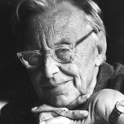 German composer Carl Orff, whose stage works include 
